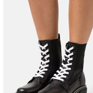 Rag and Bone size 39 Black Lace-Up Women's Boots